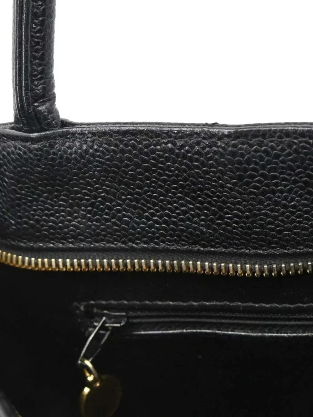 Chanel Black Calfskin Medallion Tote Handbag 198004
